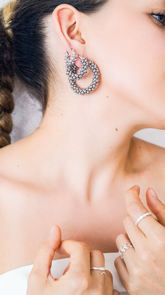 Arracadas Tasmania platas