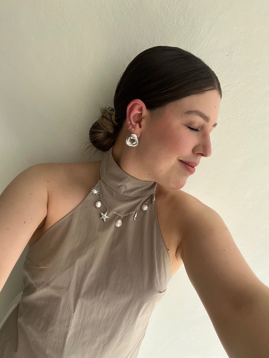 Aretes botón