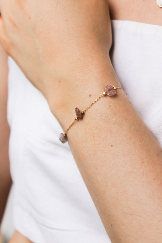 Pulsera Mabel rosada