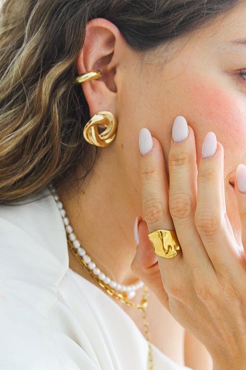 Aretes botón