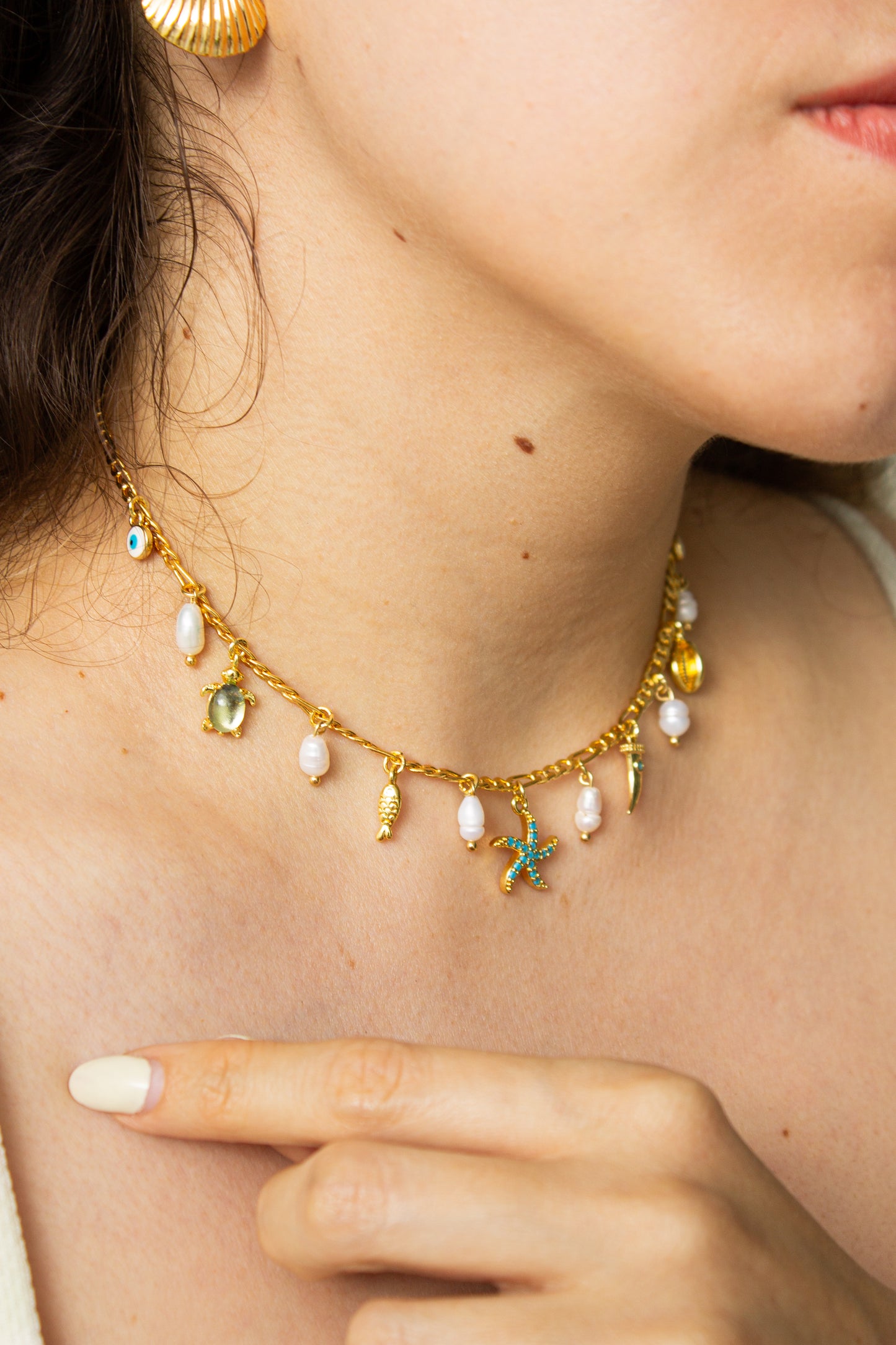 Collar mar celeste