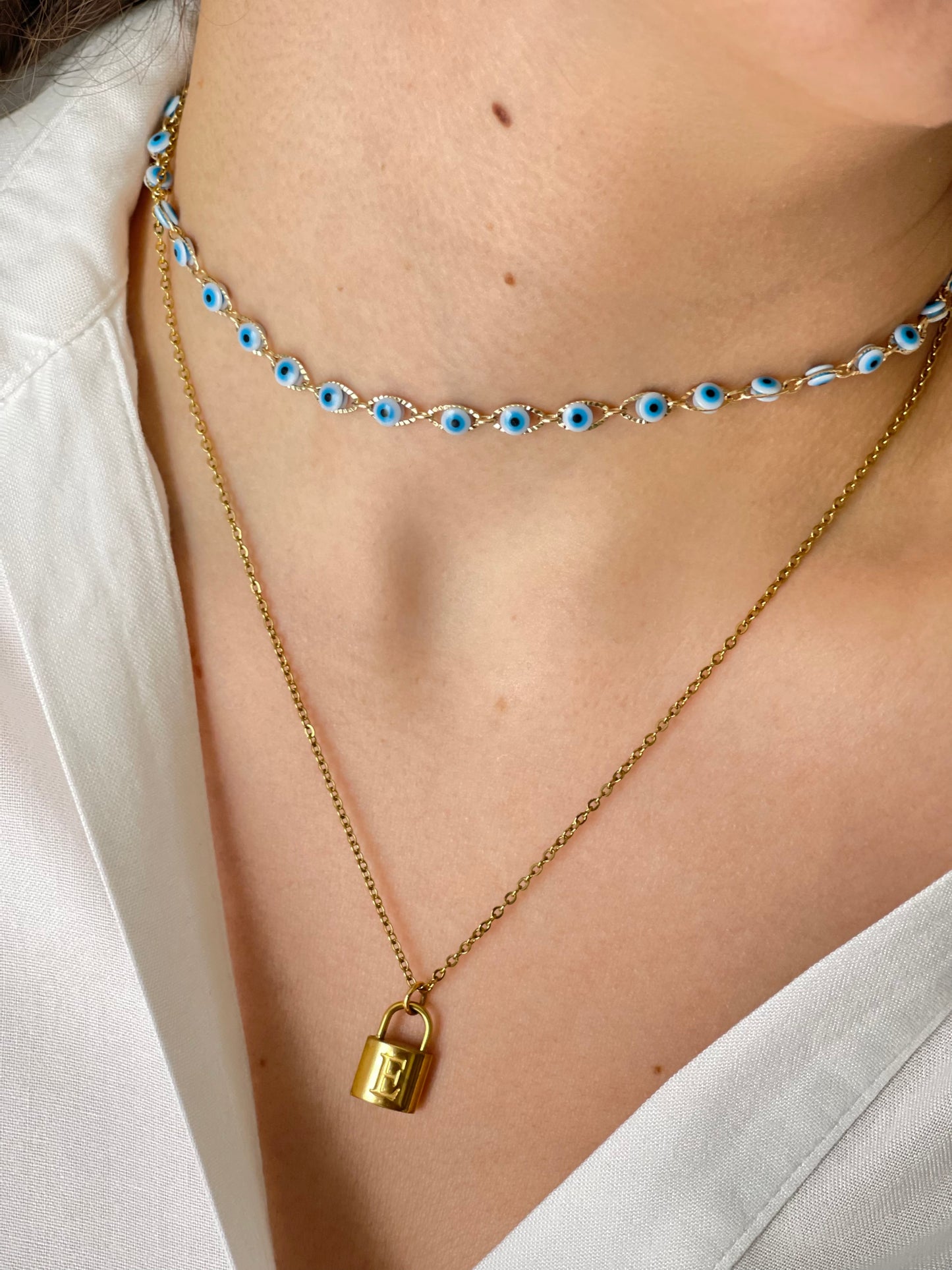 Choker Nicole blanco