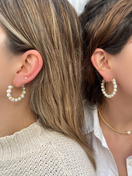 Arracadas Miami doradas