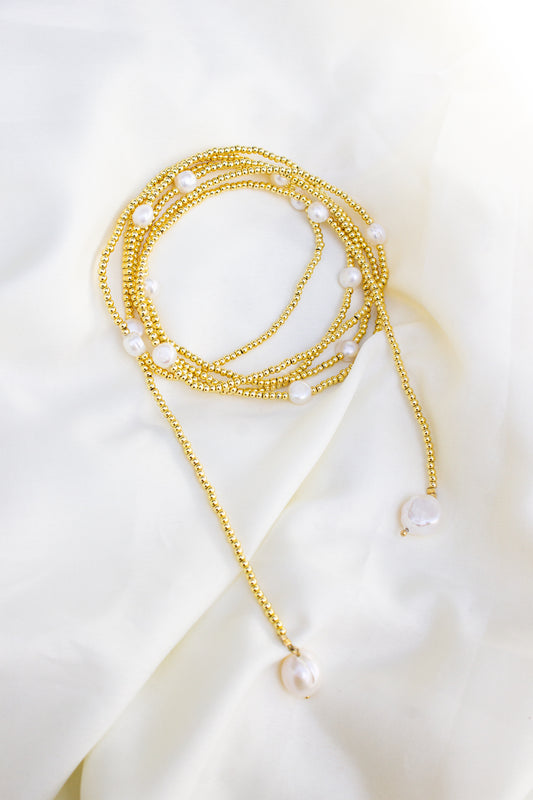 Collar infinito dorado