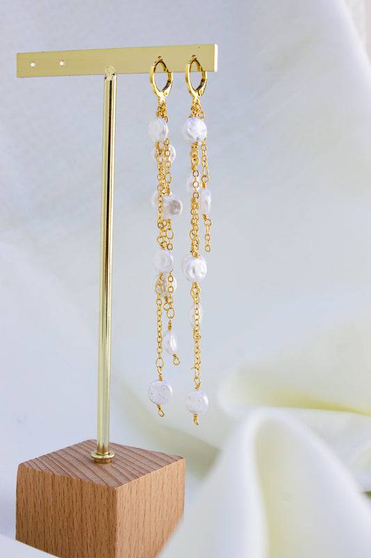 Aretes lluvia