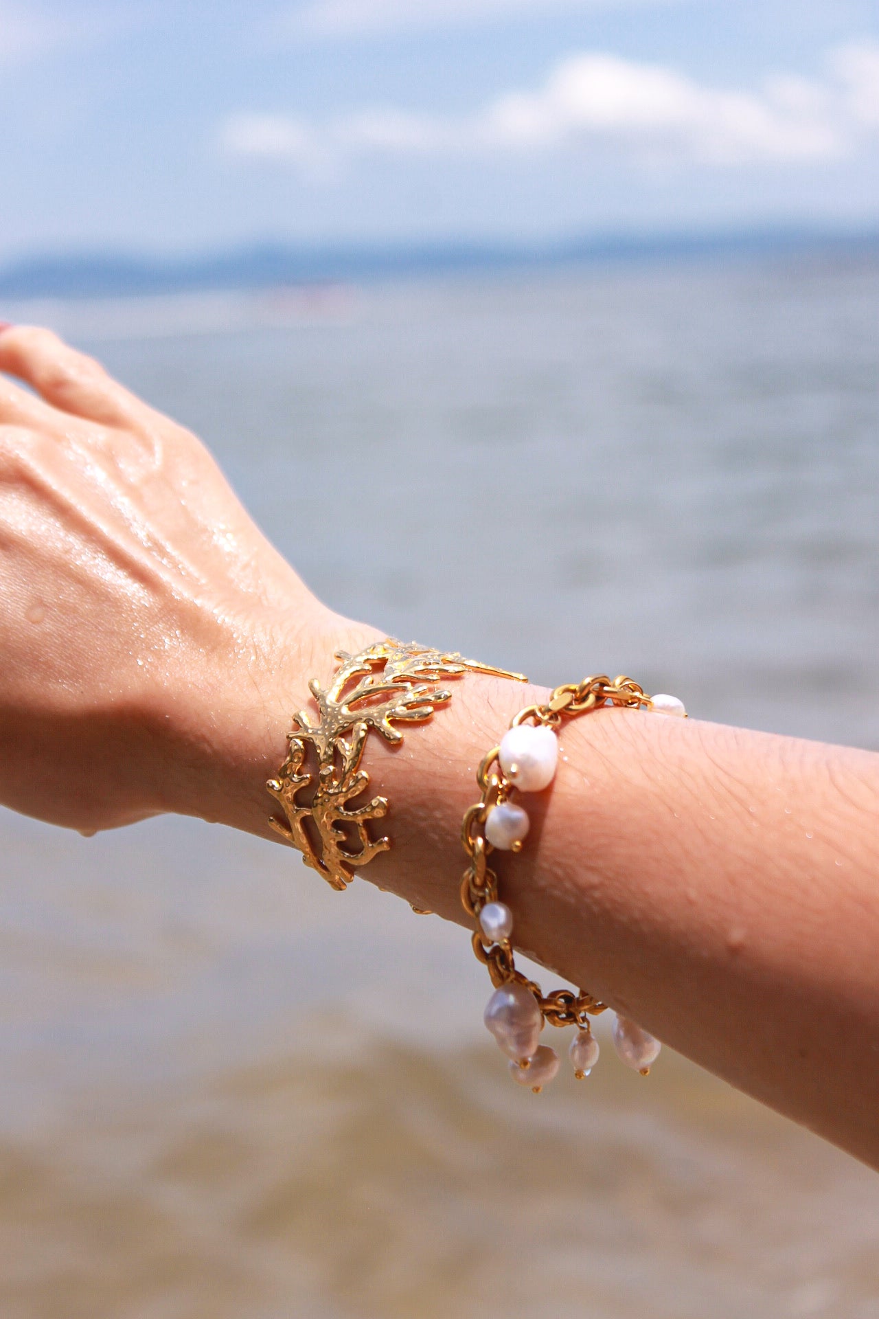 Brazalete coral