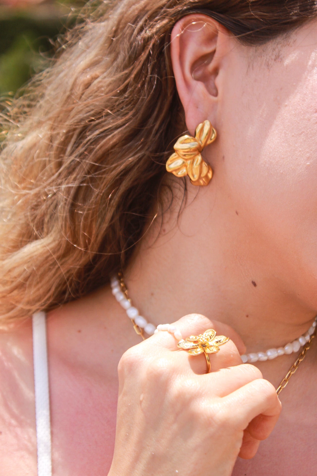 Aretes clavel