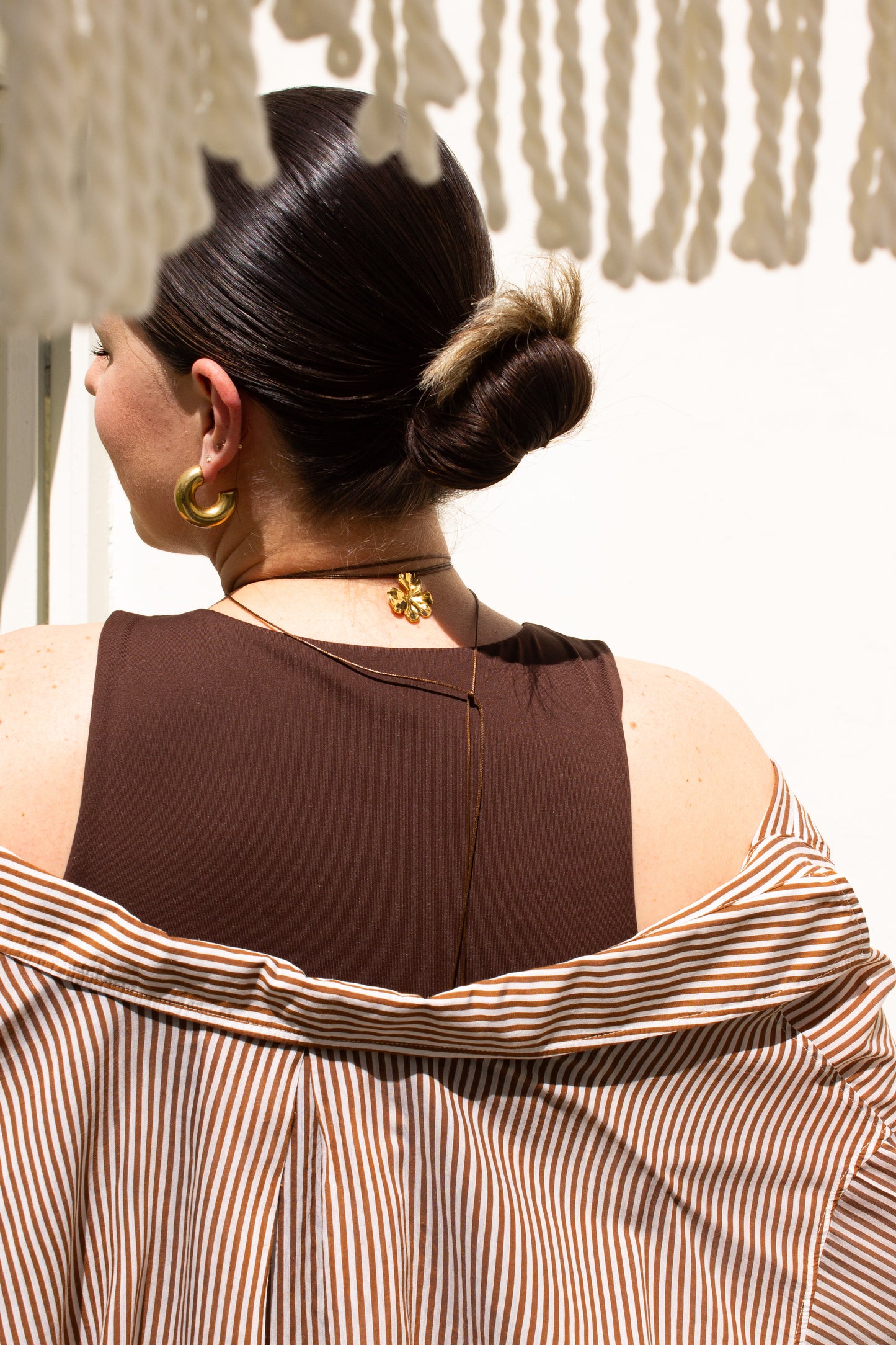 Collar infinito café