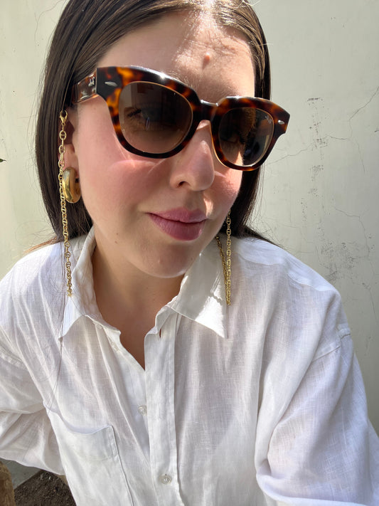 Cadena candado dorado