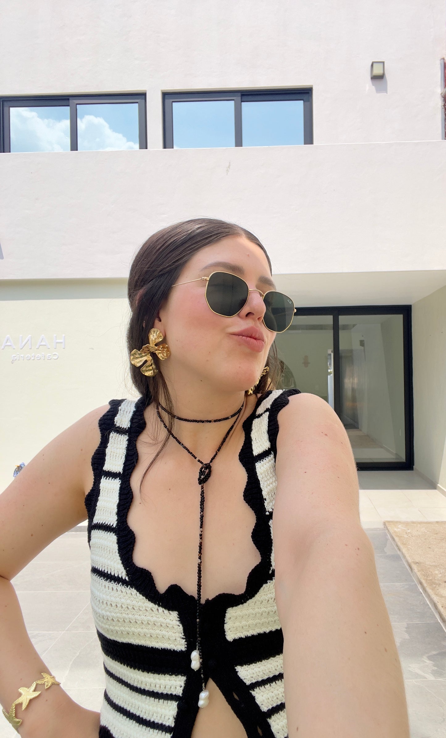 Aretes magnolia