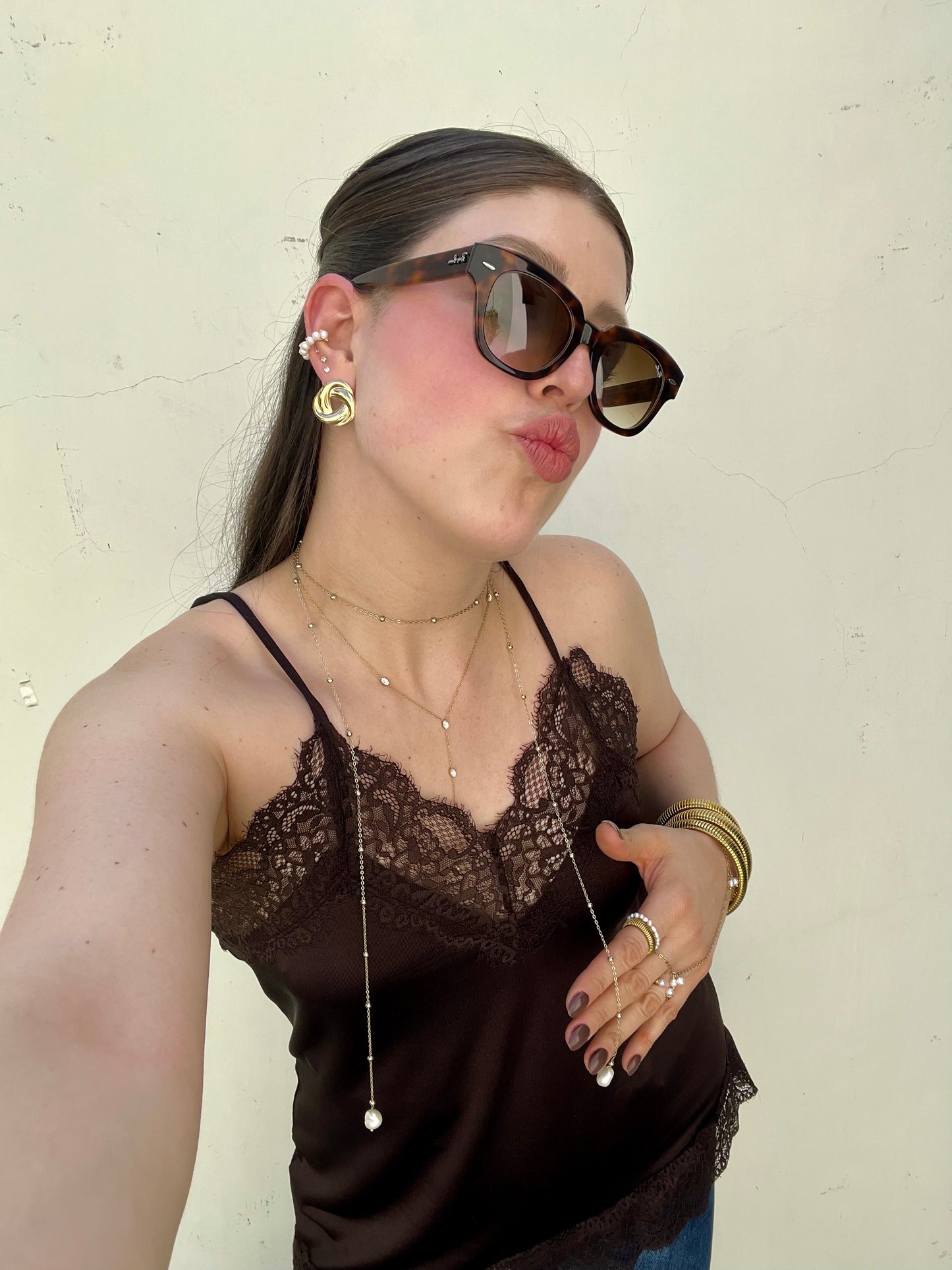 Aretes botón