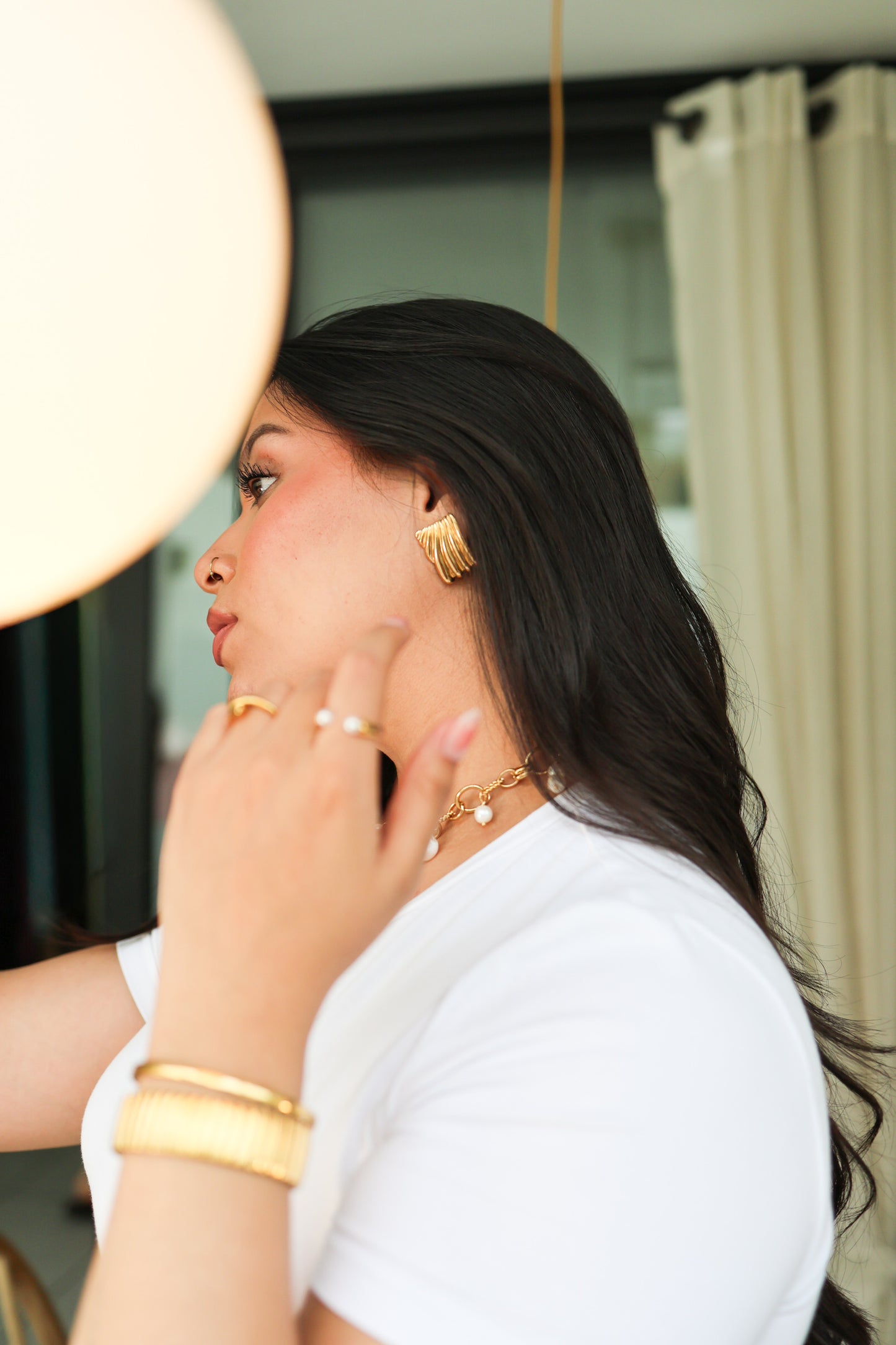 Aretes Viena dorados
