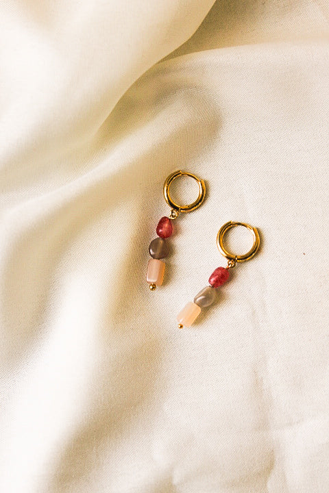Aretes rosa