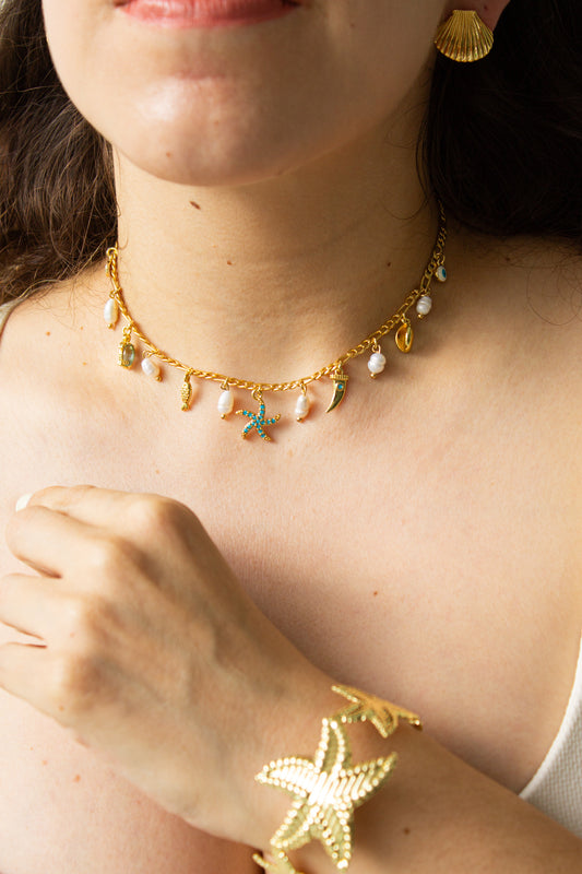 Collar mar celeste